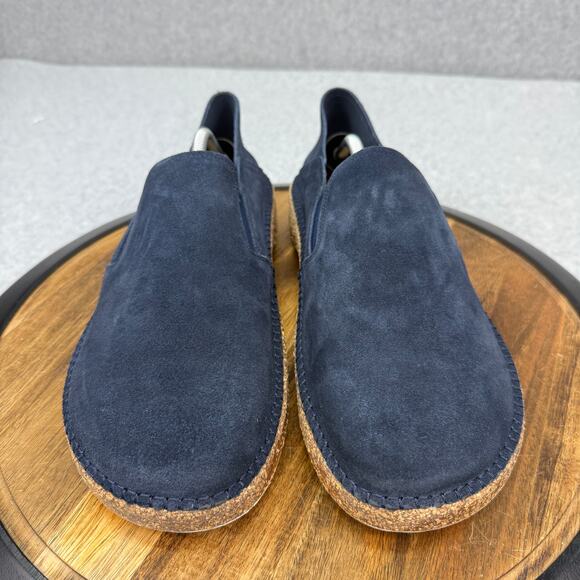 Birkenstock Callan Shoes Men's 13 (46) Blue Navy Suede Leather Casual Loafers - Picture 3 of 7